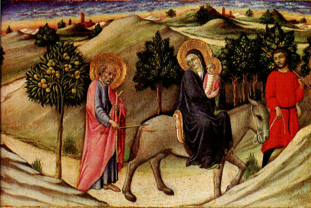 SANO di Pietro Flight to Egypt  predella panel